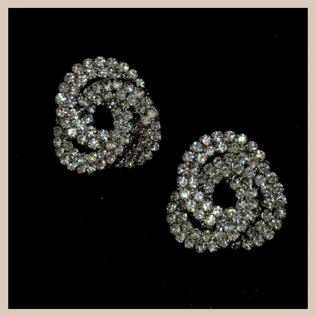 Silver sparkle earrings deals