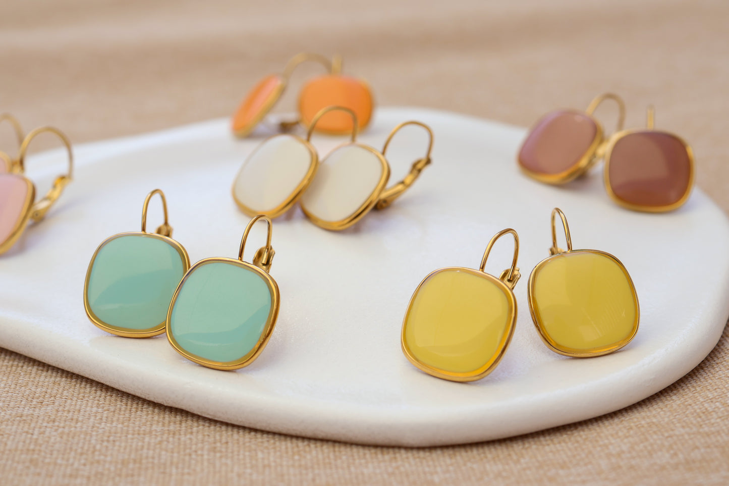 Viva Drop Earrings – Lemon Zest