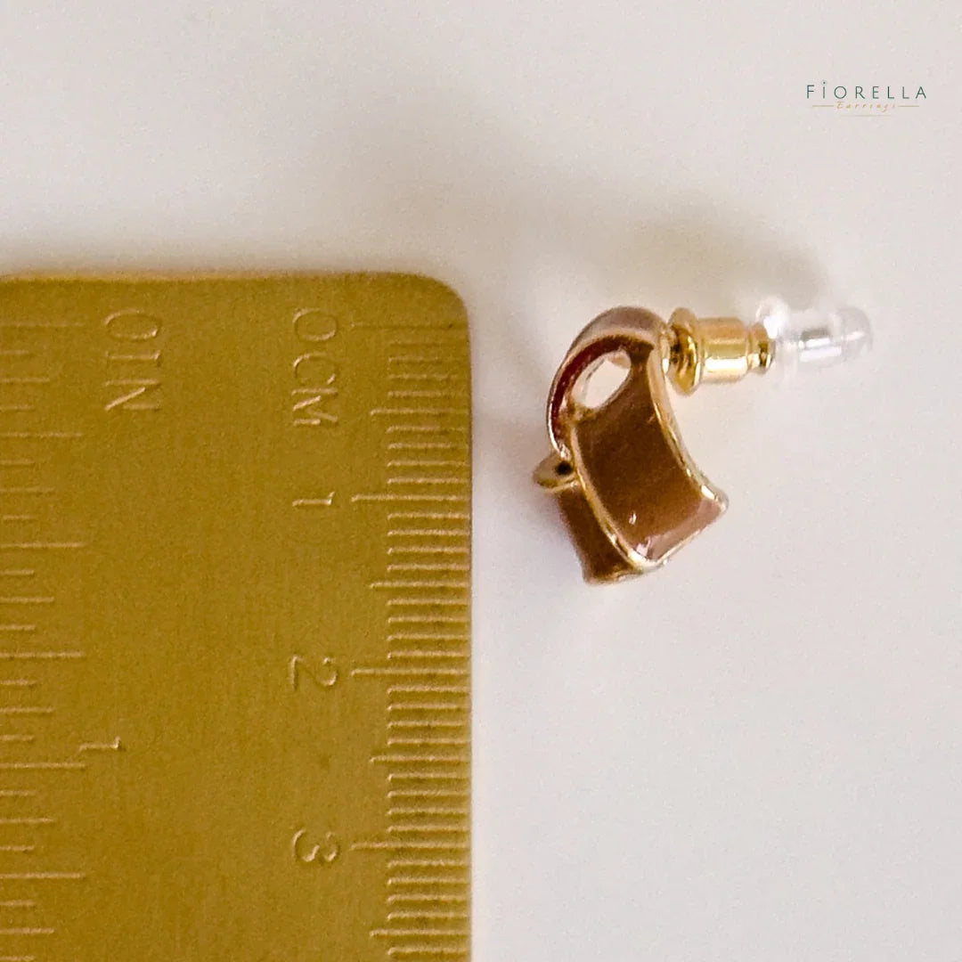 Enamel Knot Stud Earrings