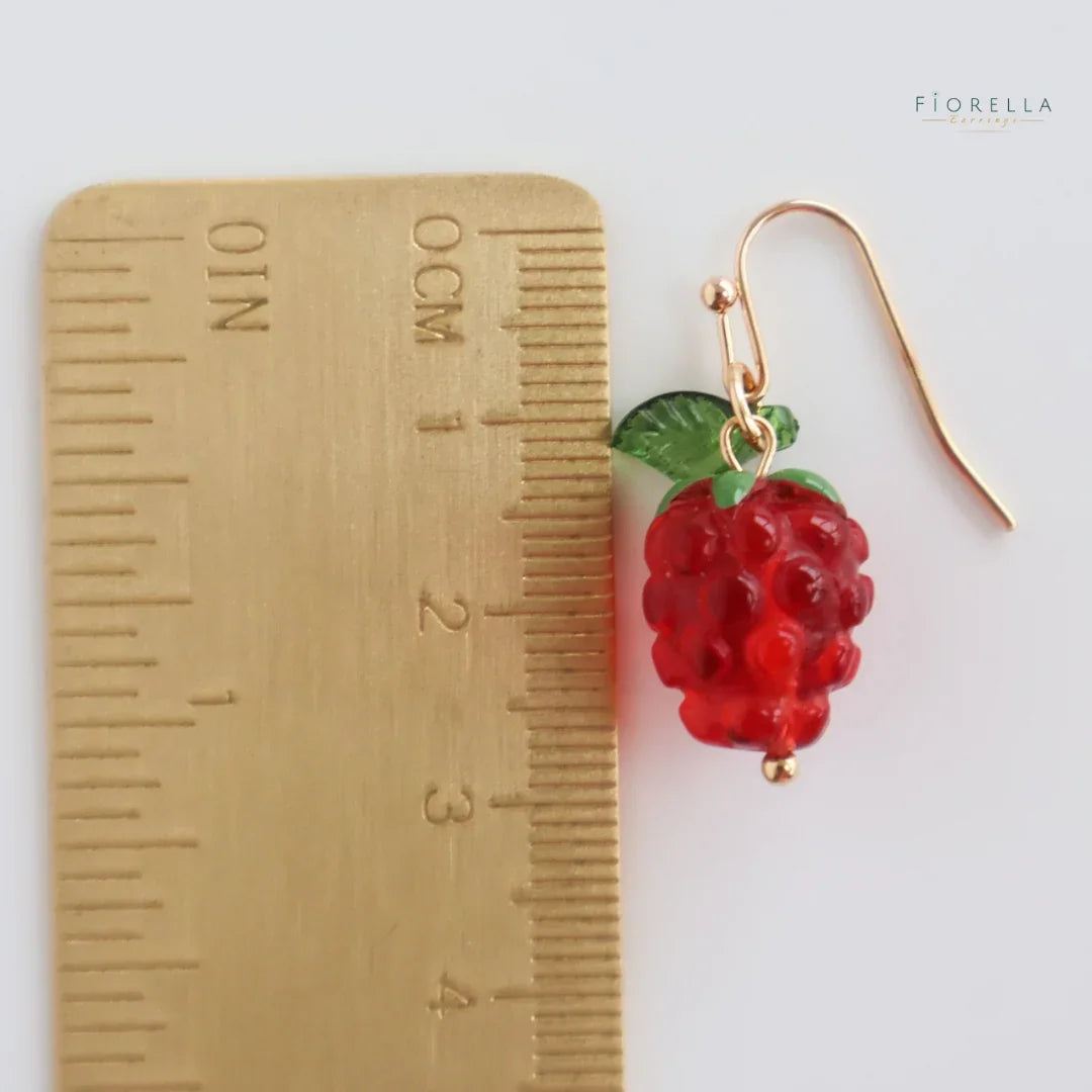 Raspberry Charm Earrings