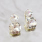 Radiance Duo Gem Earrings - Clear Crystal