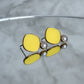 Viva Colour Pearl Earrings - Sunshine Yellow