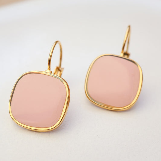 Viva Drop Earrings – Petal Pink