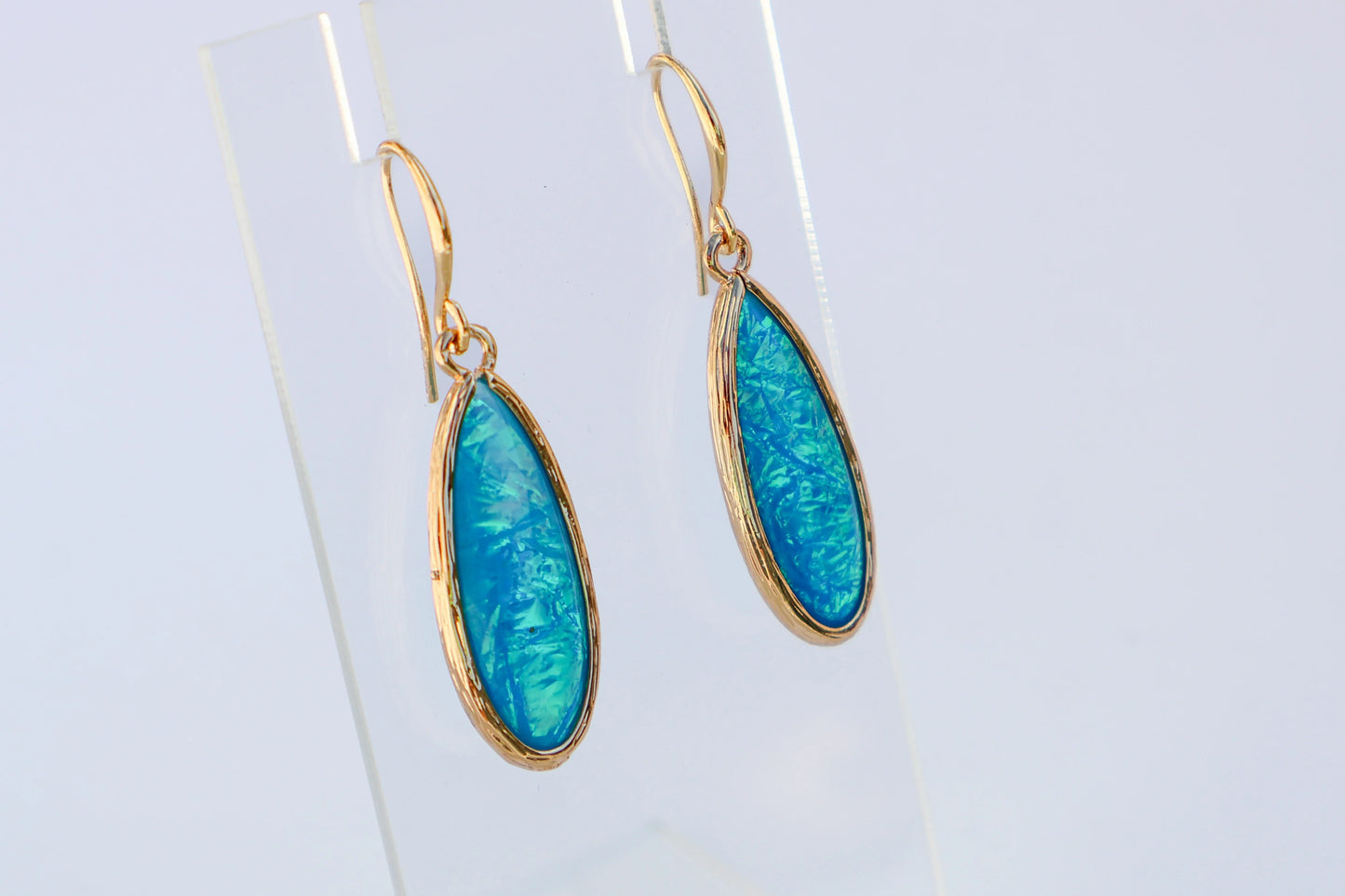 Iridescent Teardrop Elements Earrings