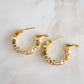 LUMINA Crystal Hoop Earrings - Gold