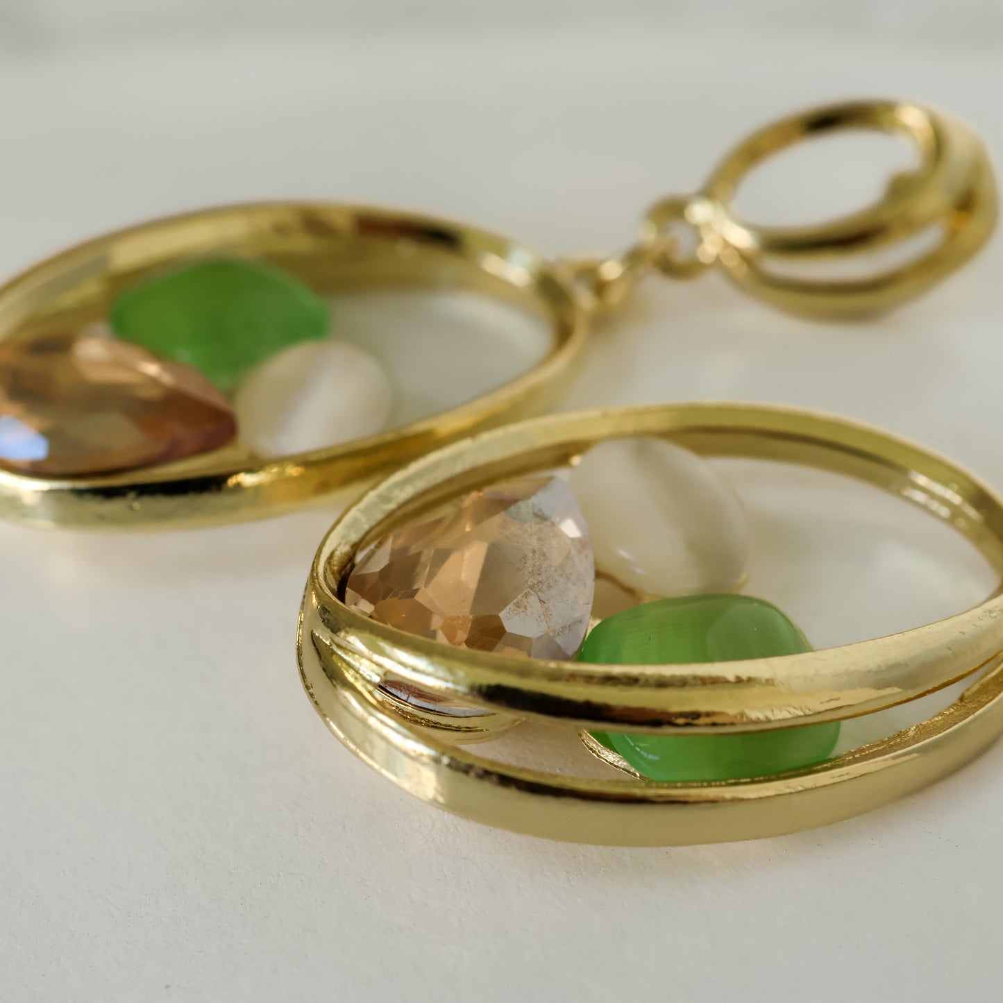 Lusso Drop Earrings – Pistachio