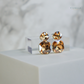 Radiance Duo Gem Earrings - Champagne