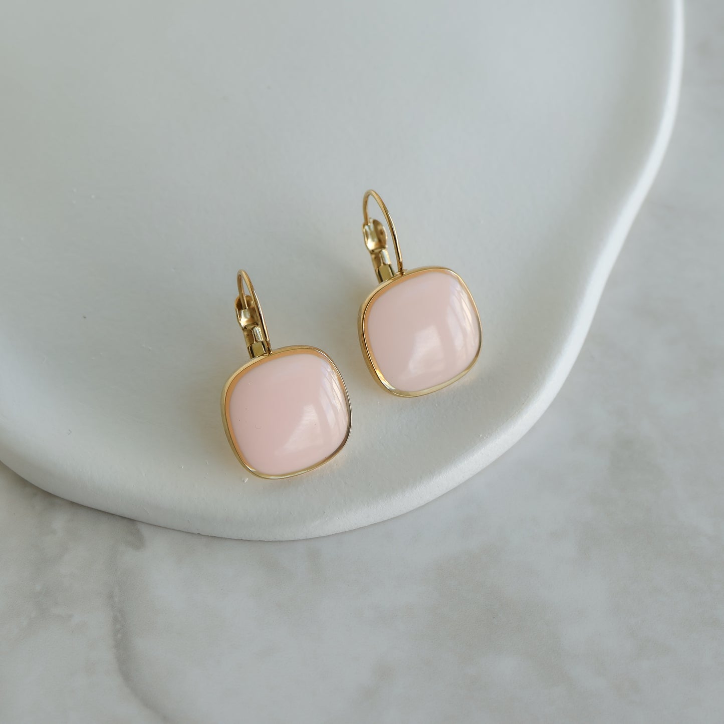 Viva Drop Earrings – Petal Pink