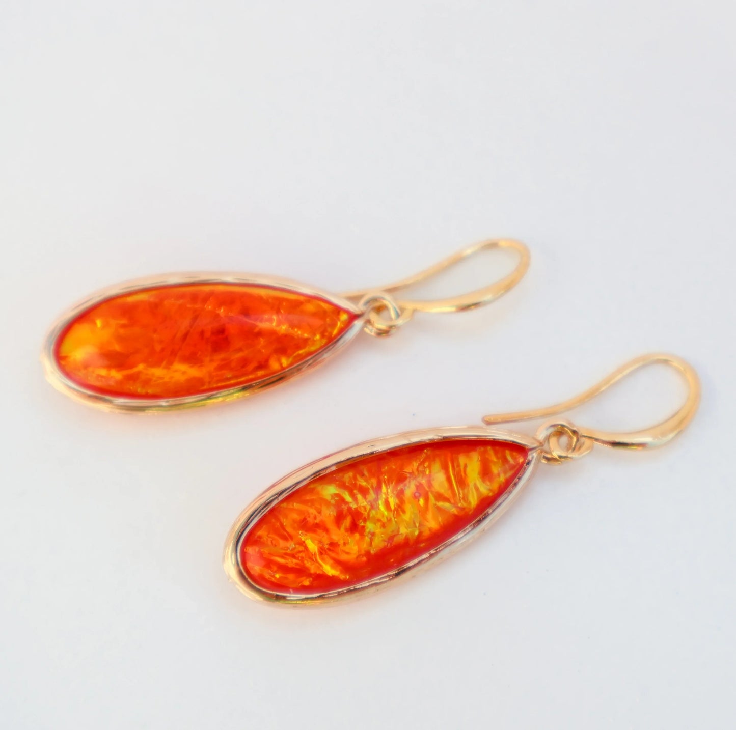 Iridescent Teardrop Elements Earrings