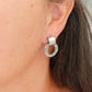 Eternity Textured Silver Earrings