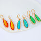 Iridescent Teardrop Elements Earrings