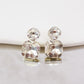Radiance Duo Gem Earrings - Clear Crystal