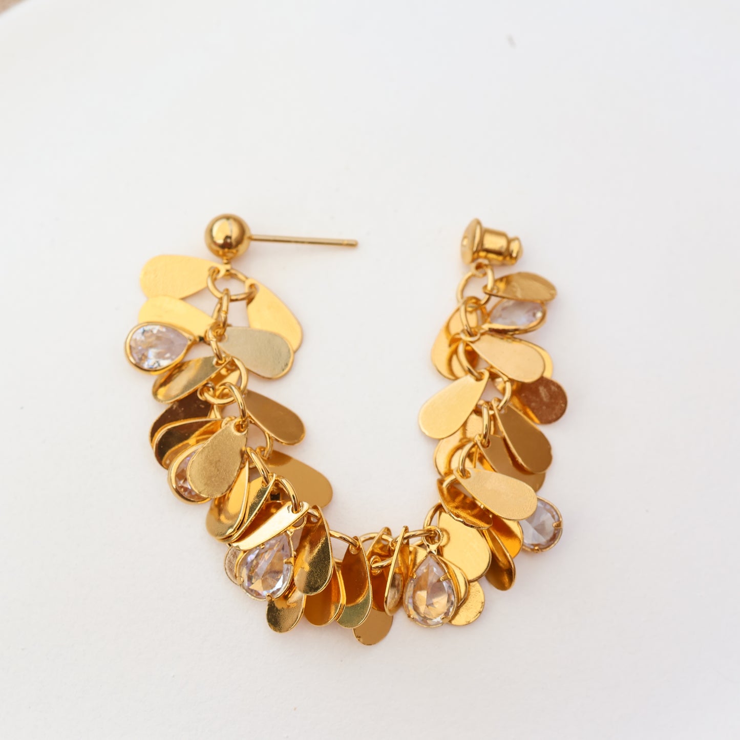 Liquid Light - Statement Gold Earrings