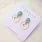 Halo Light Earrings — Aqua Frost