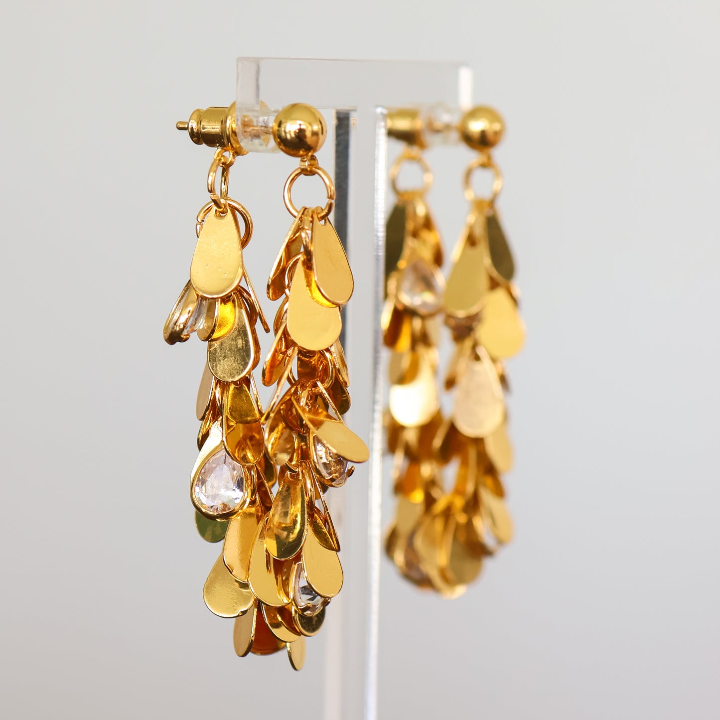 Liquid Light - Statement Gold Earrings