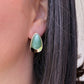 Nova Statement Studs – Sage Green