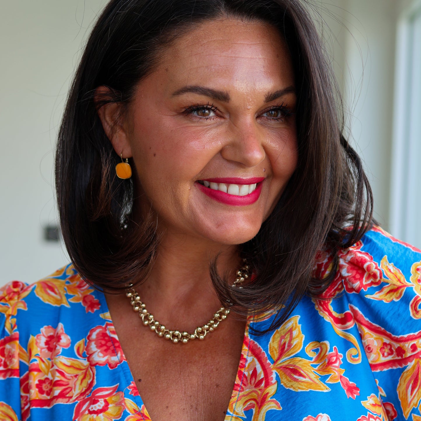 Viva Drop Earrings – Sunset Orange