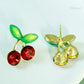 Cherry Delight Crystal Stud Earrings