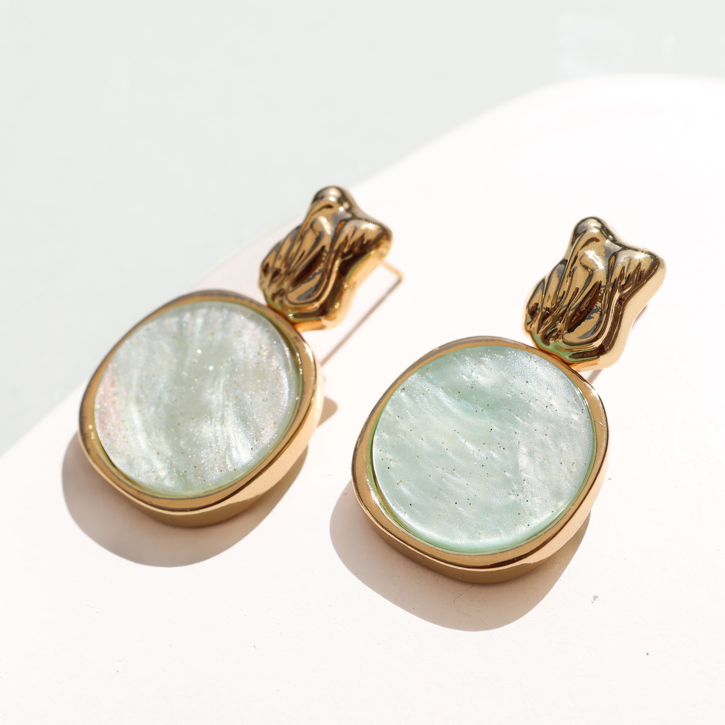 Conchiglia Glow – Mint Lagoon - Gold