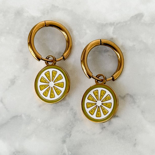 Capri Citrus Hoops - Gold