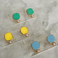 Viva Colour Pearl Earrings - Aqua Pop