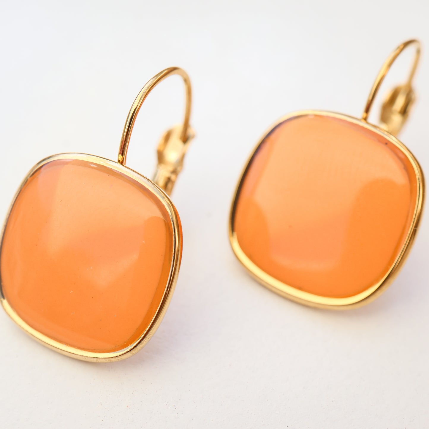 Viva Drop Earrings – Sunset Orange