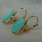 Viva Drop Earrings – Seafoam Aqua