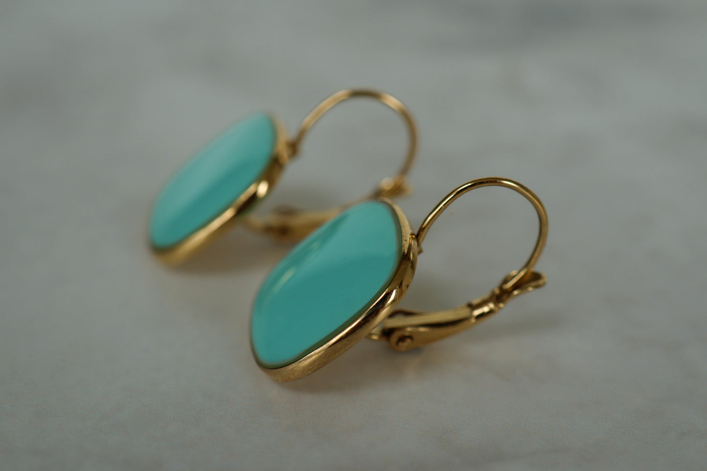 Viva Drop Earrings – Seafoam Aqua