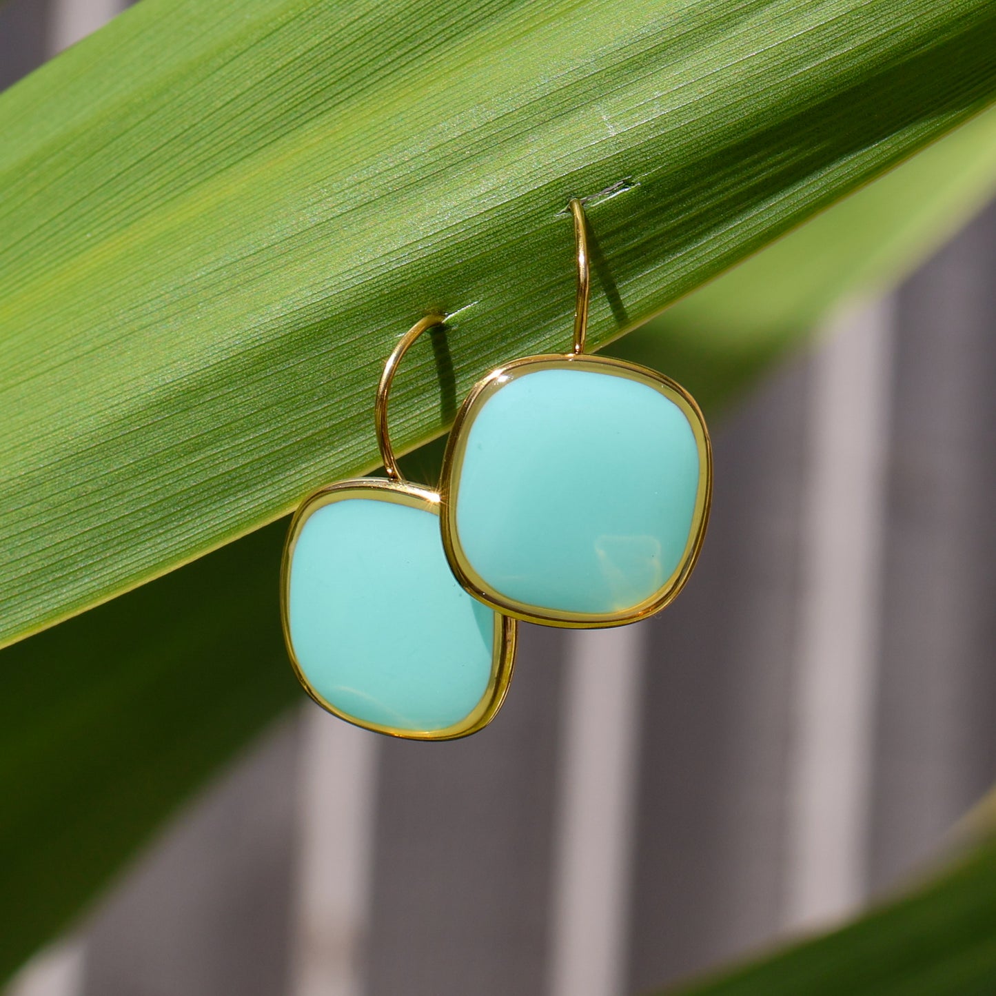 Viva Drop Earrings – Seafoam Aqua