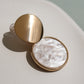 Oyster Glow Gold Statement Earrings