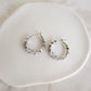 LUMINA Crystal Hoop Earrings - Silver