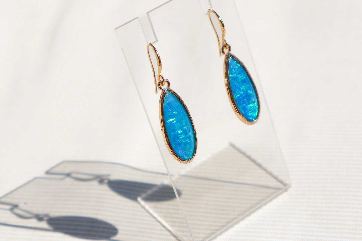 Iridescent Teardrop Elements Earrings