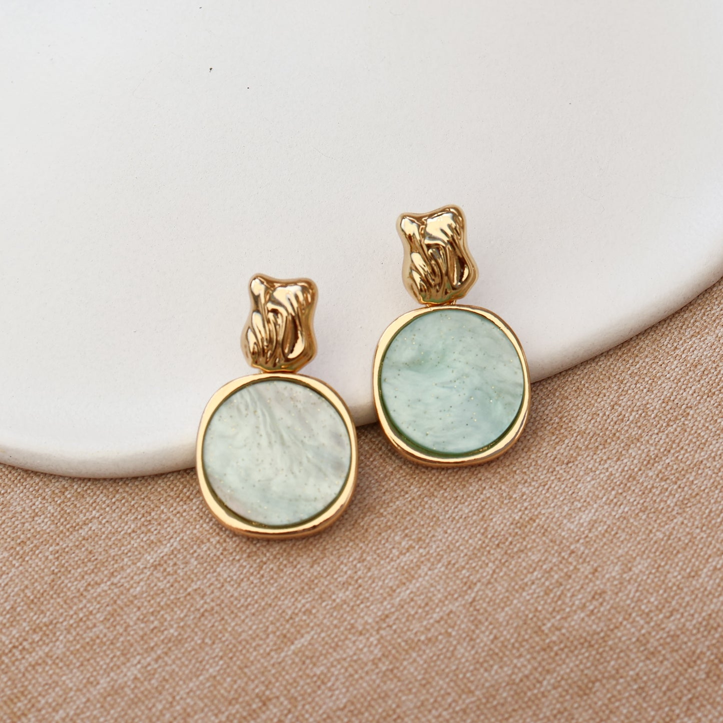 Conchiglia Glow – Mint Lagoon - Gold