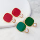 Viva Pearl Stud Earrings - Forest Green