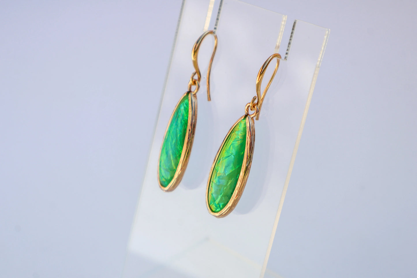 Iridescent Teardrop Elements Earrings