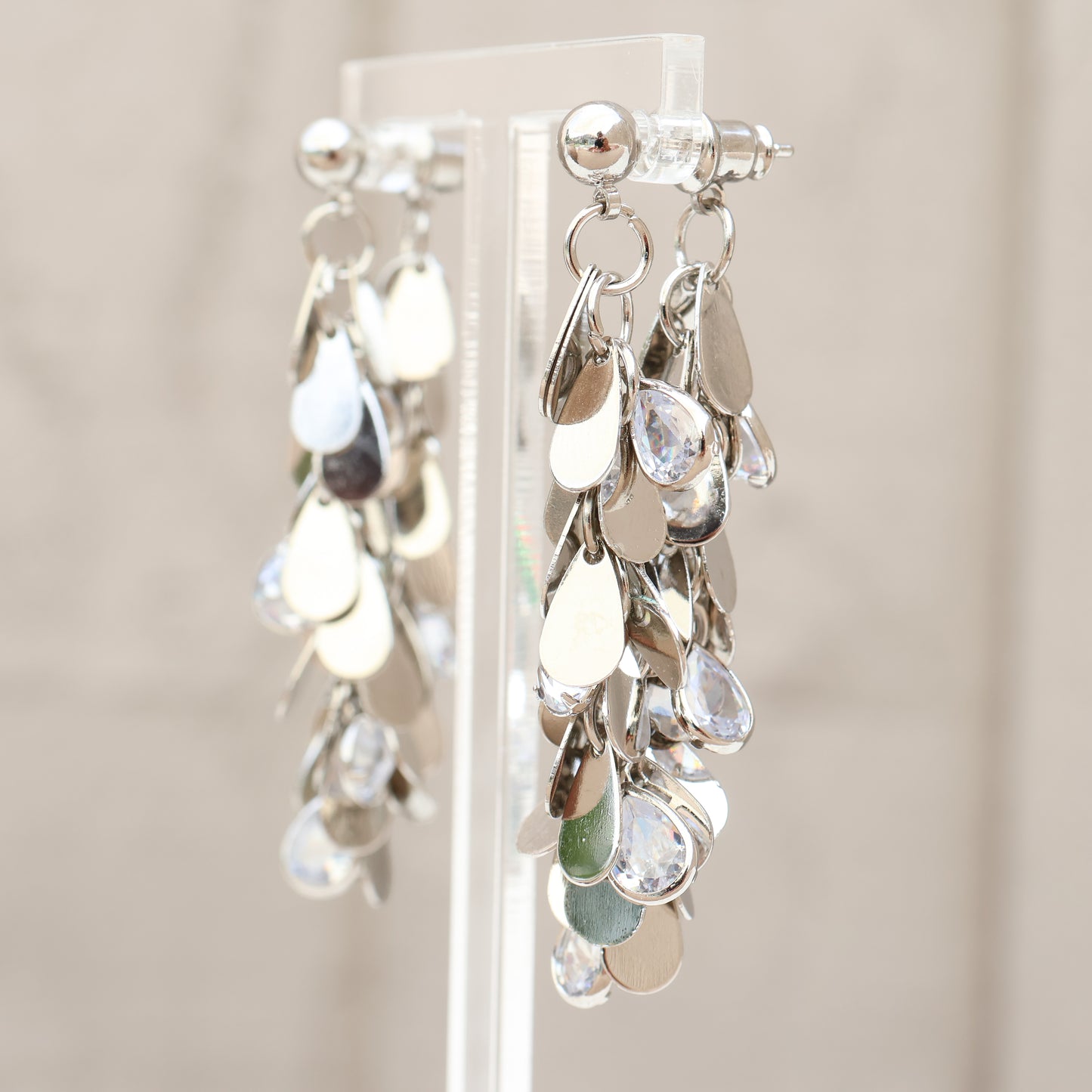 Liquid Light - Statement Silver Earrings