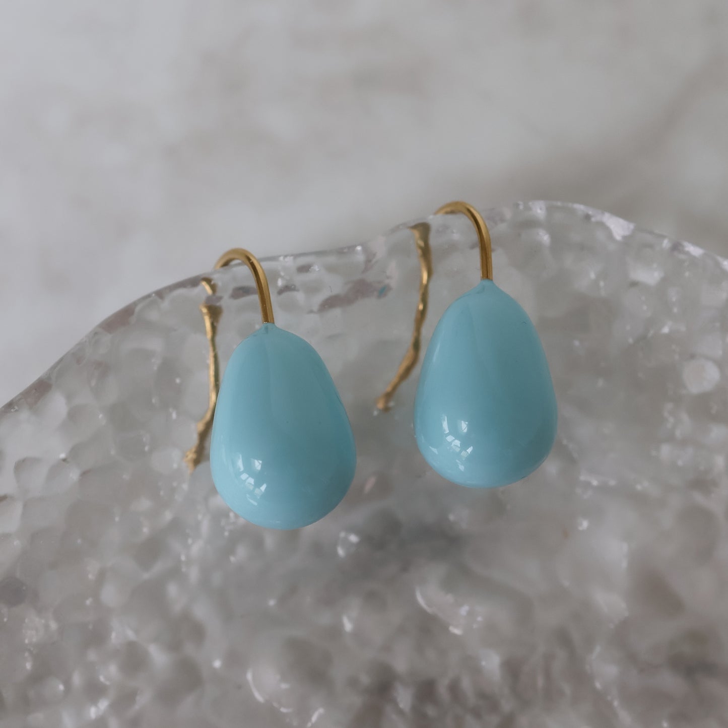 Dew Drop Earrings – Sky Blue