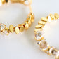 LUMINA Crystal Hoop Earrings - Gold