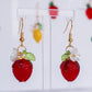 Strawberry Blossom Charm Earrings