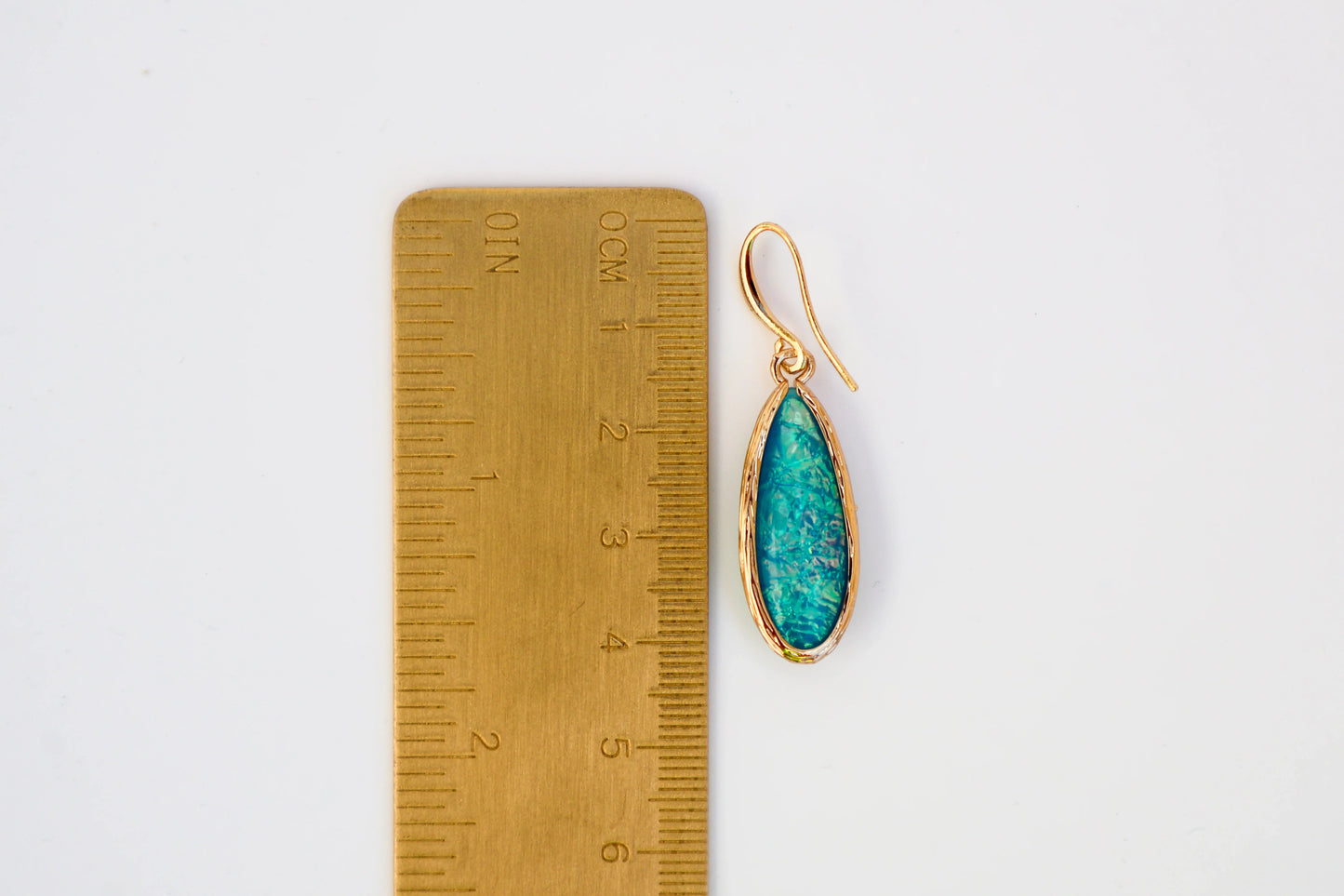 Iridescent Teardrop Elements Earrings