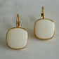 Viva Drop Earrings – Moon White