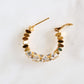 LUMINA Crystal Hoop Earrings - Gold