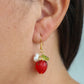 Strawberry Blossom Charm Earrings