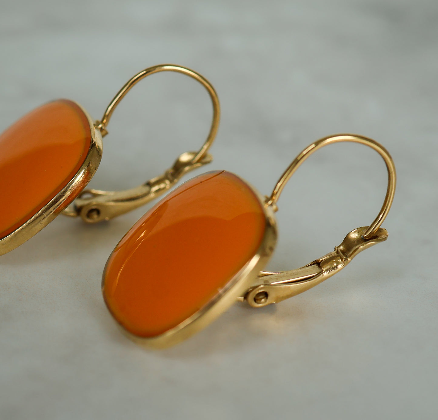 Viva Drop Earrings – Sunset Orange