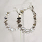 LUMINA Crystal Hoop Earrings - Silver