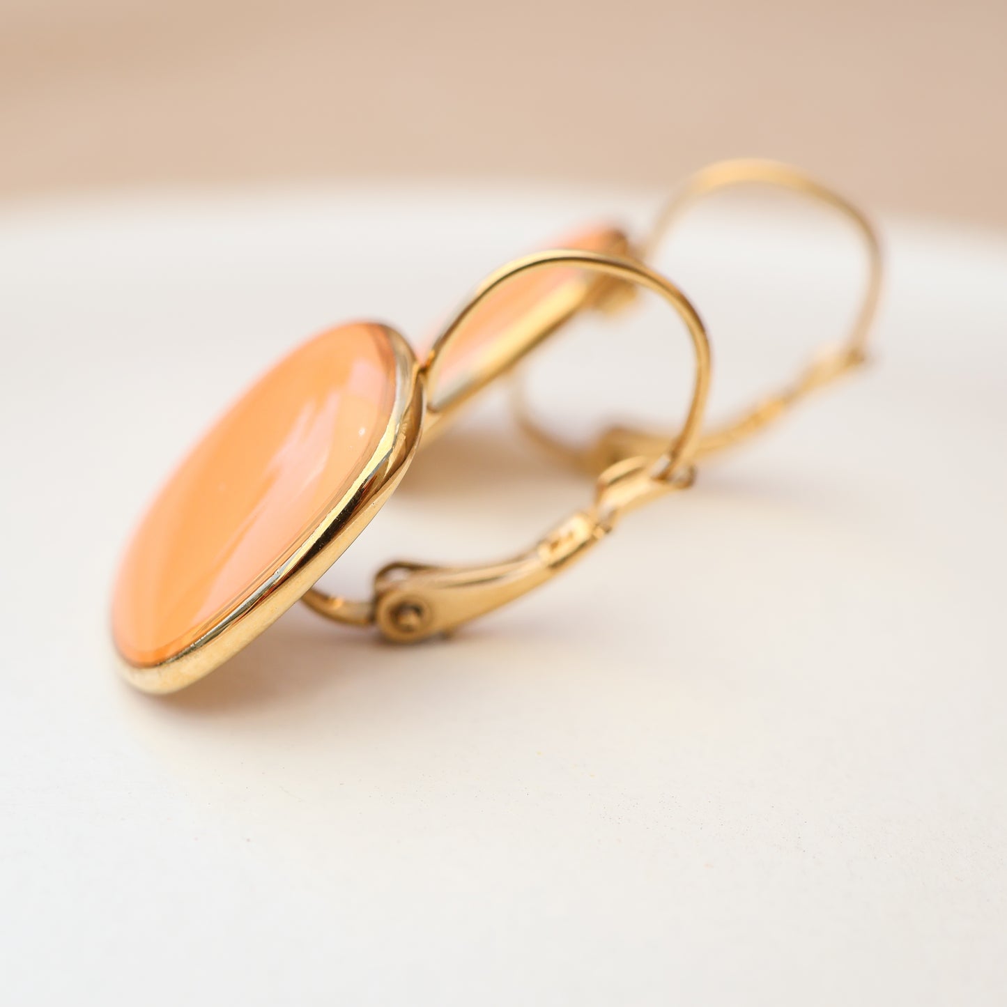 Viva Drop Earrings – Sunset Orange