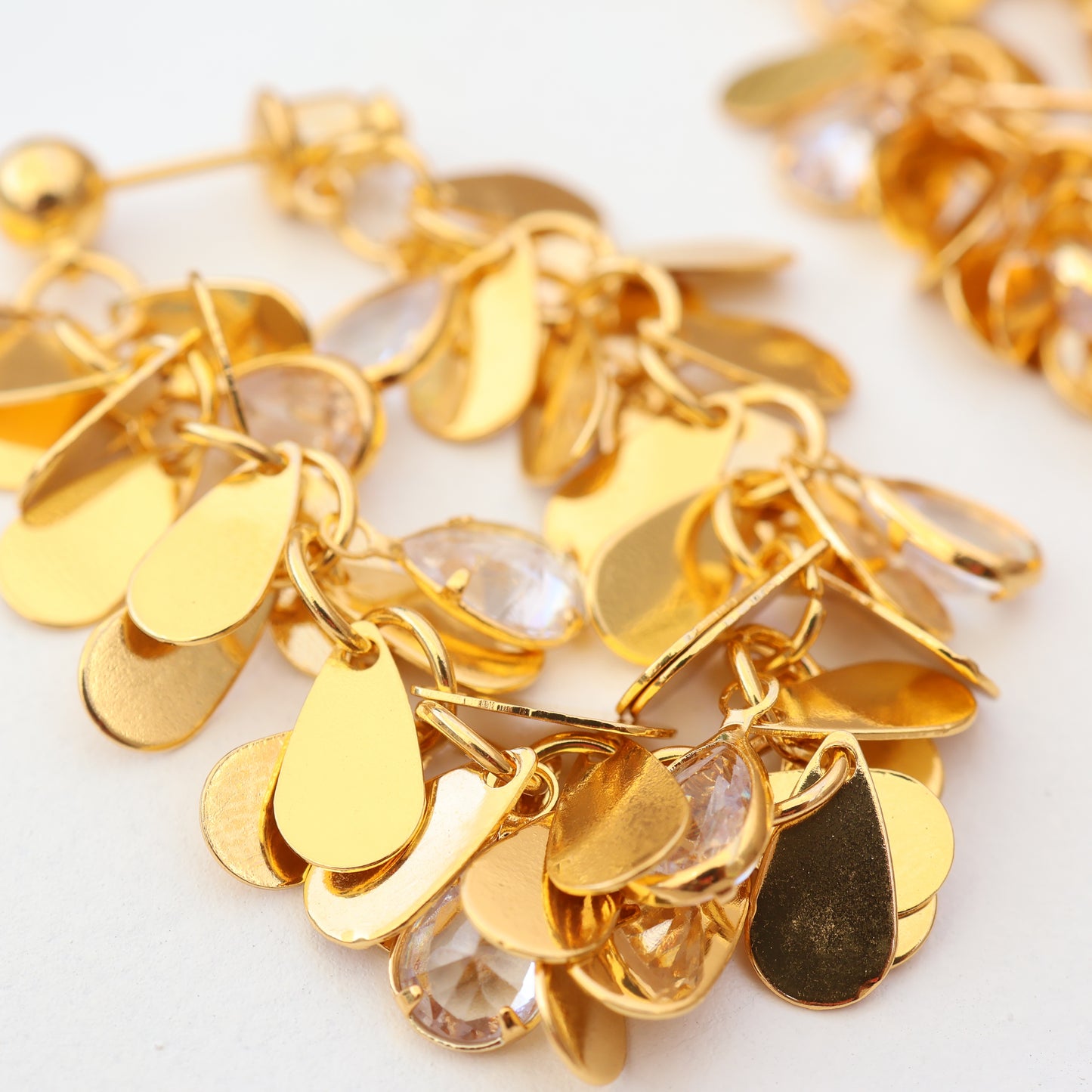 Liquid Light - Statement Gold Earrings