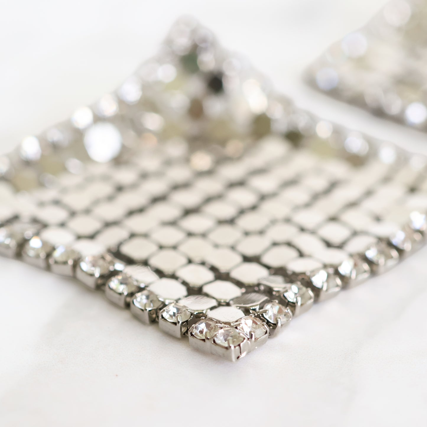Gala Glow Drop Earrings - Silver
