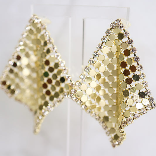 Gala Glow Drop Earrings - Gold