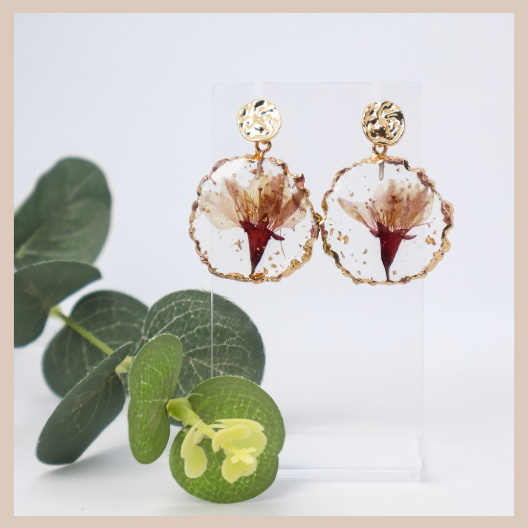 Meadow Brown Resin Drops - Botanical